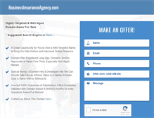 Tablet Screenshot of businessinsuranceagency.com